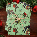 Krampus Inpakpapier Vel<br><div class="desc">Pak een vleugje vakantieschandaal uit met ons Krampus Wrapping Paper - een feestelijke mix van traditie en een vleugje macaber! Omarm de spirit van Krampus, de mythische yuletide metgezel, terwijl hij centraal staat in dit -geïnspireerde ontwerp. Elk vel inpakpapier heeft een kunstmatig vervaardigde afbeelding van Krampus, die de essentie van...</div>