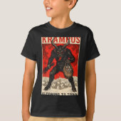 Krampus Is Coming To Town Christmas Horror Holiday T-shirt (Voorkant)