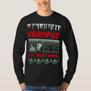 Krampus is mijn geest dier lelijke kerst trui t-shirt