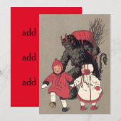 Krampus jaagt kinderen schakelaar (Voorkant / Achterkant)