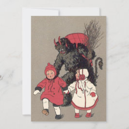 Krampus jaagt kinderen schakelaar
