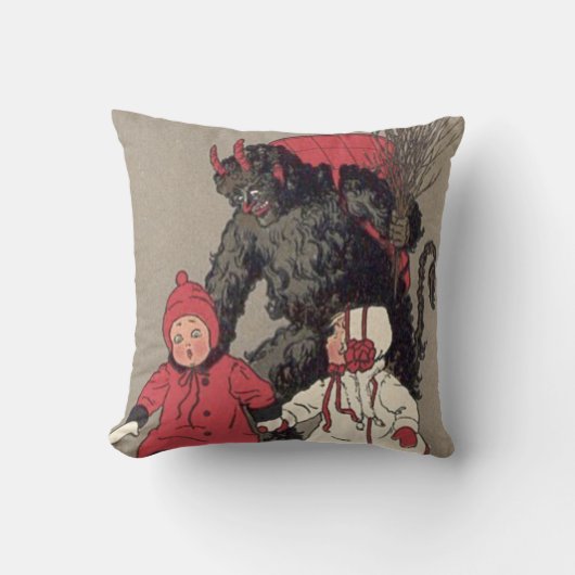 Krampus jaagt kinderen schakelaar kussen (Voorkant)