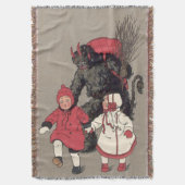Krampus jaagt kinderen Switch Deken (Voorkant Verticaal)