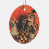 Krampus Jack-In-A-Box Keramisch Ornament (Rechts)