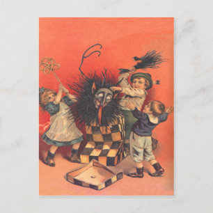 Krampus Jack-in-de-doos Briefkaart