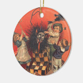 Krampus Jack-in-een-doos Keramisch Ornament (Links)