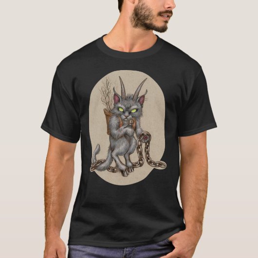 Krampus Kat (met kettingen) Classic T-Shirt (Voorkant)