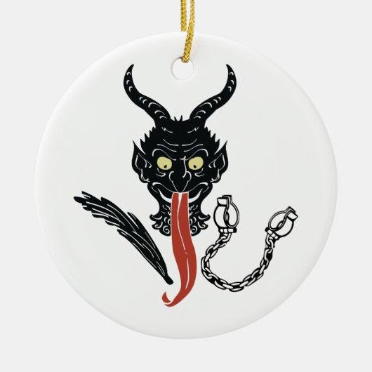 Krampus Keramisch Ornament (Voorkant)
