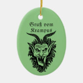 Krampus Keramisch Ornament (Voorkant)