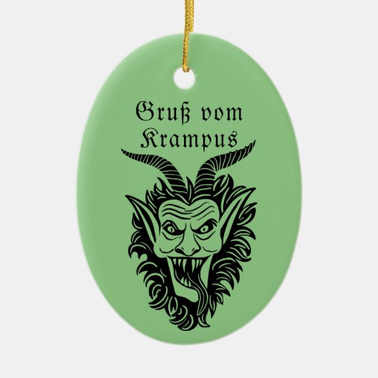 Krampus Keramisch Ornament (Voorkant)