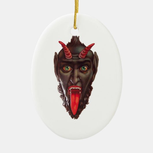 krampus keramisch ornament (Voorkant)