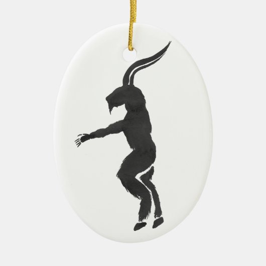 Krampus Keramisch Ornament (Voorkant)