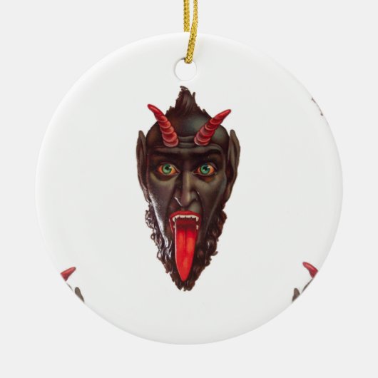 krampus keramisch ornament (Voorkant)