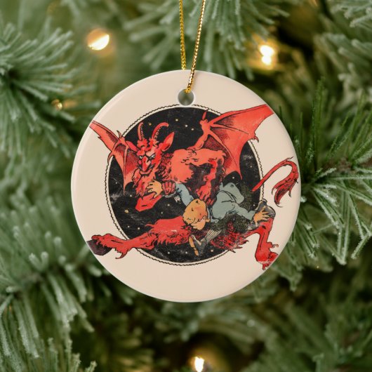 Krampus Keramisch Ornament (Boom)