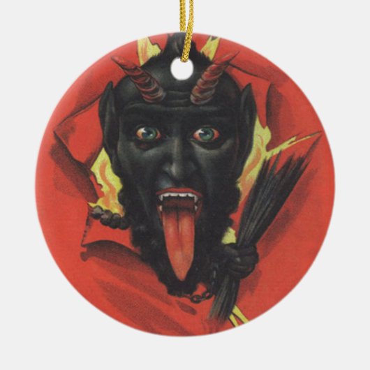 Krampus Keramisch Ornament (Voorkant)