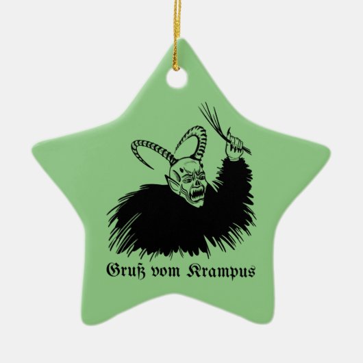 Krampus Keramisch Ornament (Voorkant)