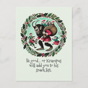 Krampus Kerst Feestdagenkaart