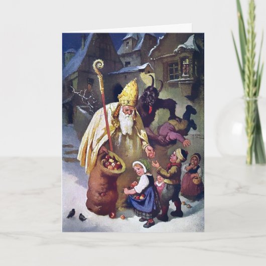  Krampus Kerst Kaart (Voorkant)