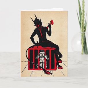 Krampus Kerst Kaart