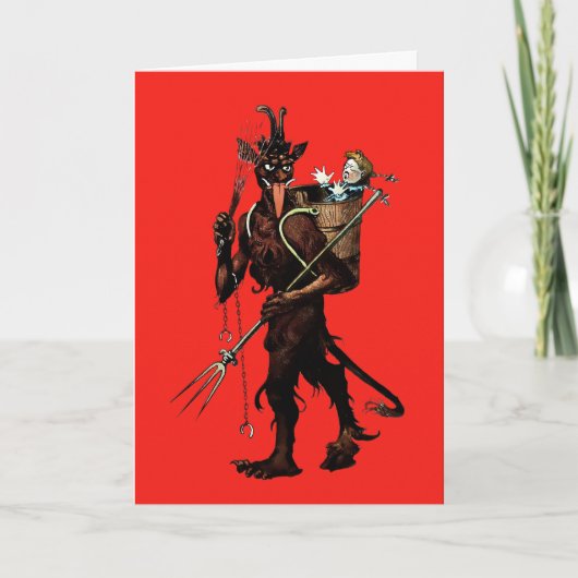  Krampus Kerst Kaart (Voorkant)