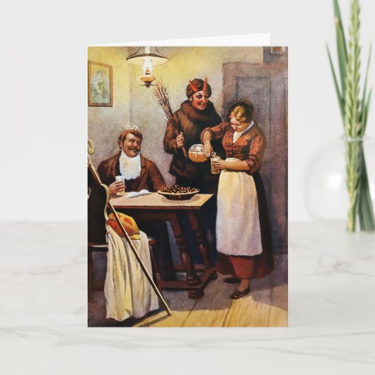 Krampus Kerst Kaart (Voorkant)