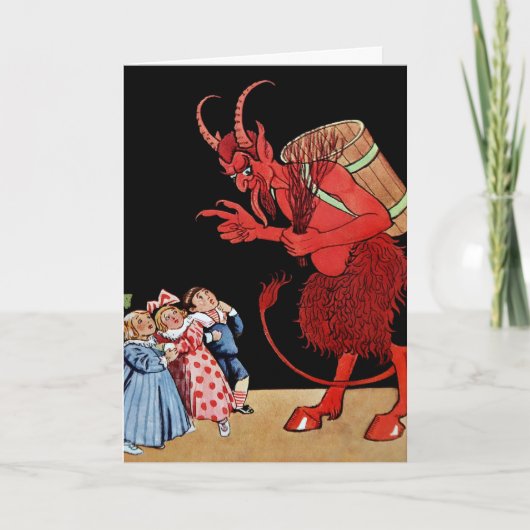 Krampus Kerst Kaart (Voorkant)