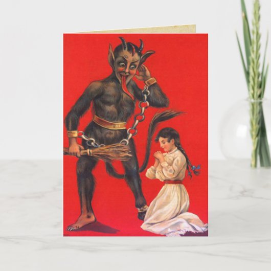 Krampus kerst Kaarten (Voorkant)