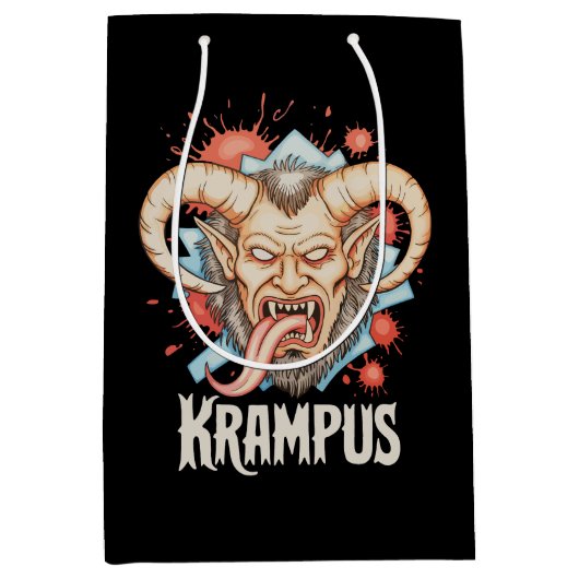 Krampus Kerst Kramperl Perchten Hulpsinterklaas Medium Cadeauzakje (Voorkant)