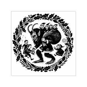 Krampus Kerst Zelfinktende Stempel