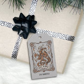 Krampus Kerstfeestdag Cadeaulabel