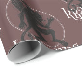 Krampus Kerstfeestdag Cadeaupapier (Rol Hoek)