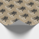 Krampus kerstfeestdag — Verpakkingspapier Cadeaupapier (Hoek)