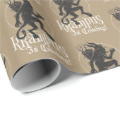 Krampus kerstfeestdag — Verpakkingspapier Cadeaupapier (Rol Hoek)