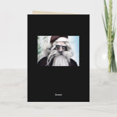 Krampus-kerstkaart Feestdagen Kaart (Achterkant)