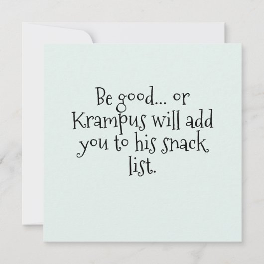 Krampus Kerstmis (Achterkant)