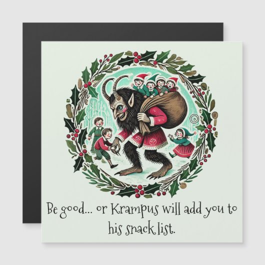 Krampus Kerstmis (Voorkant / Achterkant)
