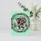 Krampus Kerstmis Briefkaart (Staand voorkant)