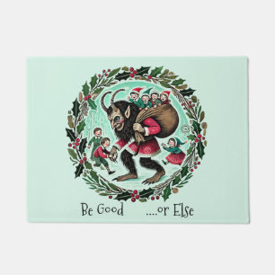 Krampus Kerstmis Deurmat