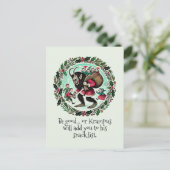 Krampus Kerstmis Feestdagenkaart (Staand voorkant)