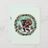 Krampus Kerstmis Feestdagenkaart (Voorkant / Achterkant)