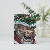 Krampus Kerstmis Jigzaag Puzzle Briefkaart (Staand voorkant)