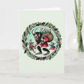 Krampus Kerstmis Kaart (Voorkant)