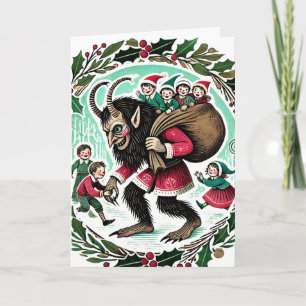 Krampus Kerstmis Kaart