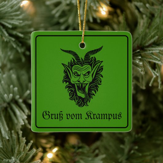 Krampus Kerstmis Keramisch Ornament (Boom)