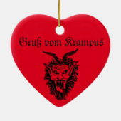 Krampus Kerstmis Keramisch Ornament (Achterkant)