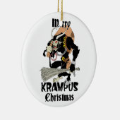 Krampus Kerstmis Keramisch Ornament (Rechts)