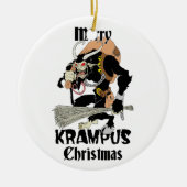Krampus Kerstmis Keramisch Ornament (Voorkant)