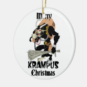 Krampus Kerstmis Keramisch Ornament (Links)