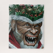 Krampus Kerstmis Legpuzzel (Verticaal)