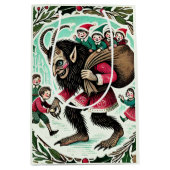 Krampus Kerstmis Medium Cadeauzakje (Voorkant)